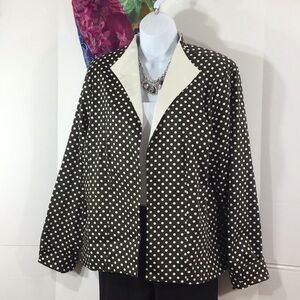 Scott Taylor polka dot open front jacket 16
